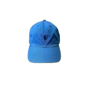 Polo Ralph Lauren Blue Baseball Cap Embroidered Logo Adjustable Strap